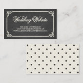 Gewerkschaft | Website-Karte für Hochzeiten Begleitkarte (Vorne/Hinten)