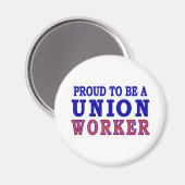 GEWERKSCHAFT WORKER MAGNET (Vorderseite/Rückseite)