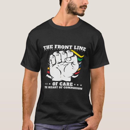 Gewerkschaft Worker US First Responder Flag Labour T-Shirt (Vorderseite)