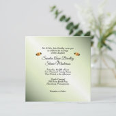 Gewerkschaft Yellow Rose Green Scheme für Recht un Einladung (Stehend Vorderseite)