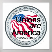 Gewerkschaften am Arbeitstag POSTER Print (Vorne)