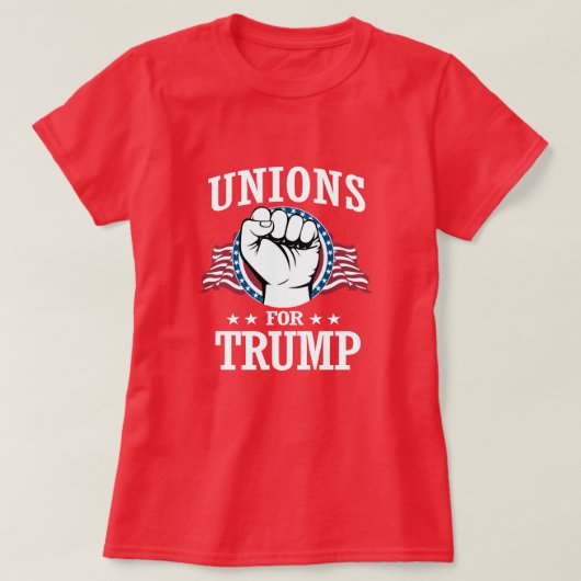 GEWERKSCHAFTEN FÜR TRUMP T-Shirt (Design vorne)