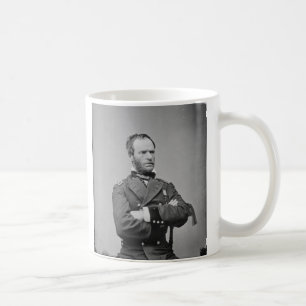 Gewerkschafts-Armee-General William Tecumseh Kaffeetasse