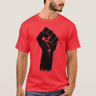 Gewerkschafts-Faust-Rot-T - Shirt