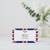 Gewerkschafts-Flagge Visitenkarte (Stehend Vorderseite)