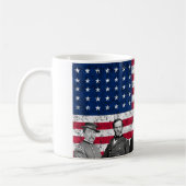 Gewerkschafts-Helder und die amerikanische Flagge Kaffeetasse (Links)