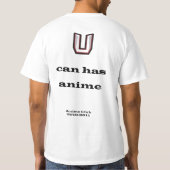 Gewerkschafts-Highschool Anime-Verein-T - Shirt (Rückseite)