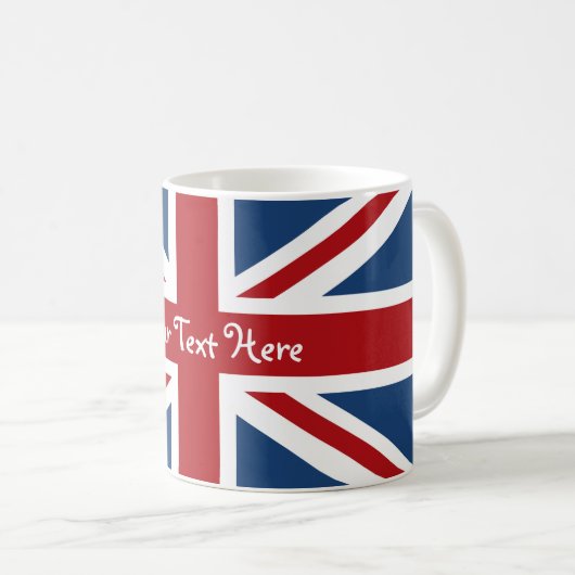Gewerkschafts-Jack-Briten-Flagge Kaffeetasse (VorderseiteRechts)