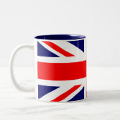 Gewerkschafts-Jack-Briten-Flagge Zweifarbige Tasse (Links)