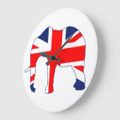 Gewerkschafts-Jack-britische Elefant-Uhr Große Wanduhr (Winkel)