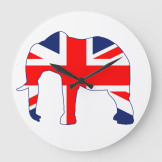 Gewerkschafts-Jack-britische Elefant-Uhr Große Wanduhr