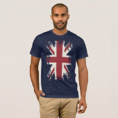 Gewerkschafts-Jack (BRITISCHE Flagge), Grungeart T-Shirt (Vorne ganz)