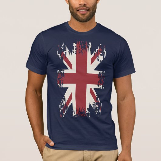 Gewerkschafts-Jack (BRITISCHE Flagge), Grungeart T-Shirt (Vorderseite)