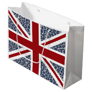 Gewerkschafts-Jack-britische Flagge mit blauem Große Geschenktüte