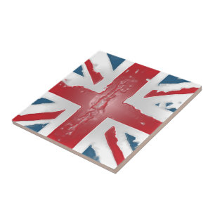 Gewerkschafts-Jack-britische Flaggen-abstrakte Fliese