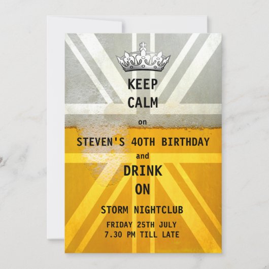 Gewerkschafts-Jack-BRITISCHE Flaggen-kaltes neues Einladung (Vorderseite)