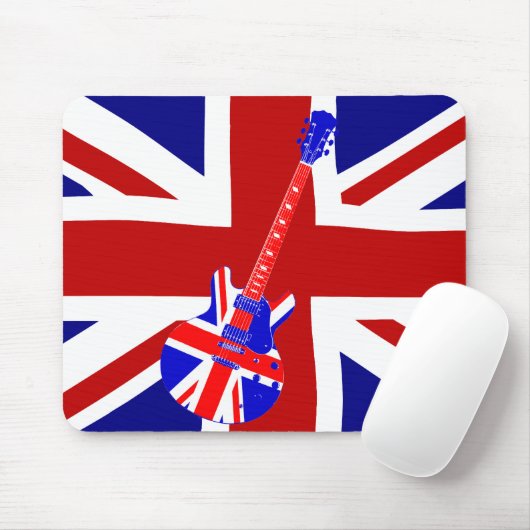 Gewerkschafts-Jack-britische Gitarren-Kunst 2 Mousepad (Mit Mouse)
