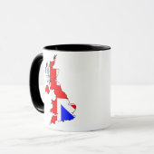 Gewerkschafts-Jack-Flagge auf britischer Tasse (Vorderseite Links)