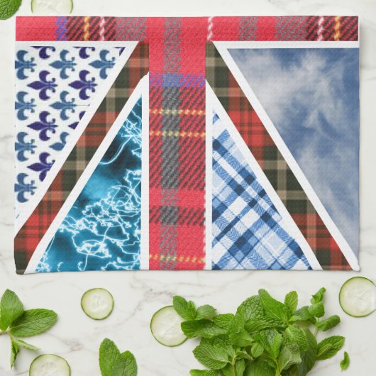 Gewerkschafts-Jack-Flagge der Tartan-u. Handtuch (Gefaltet)