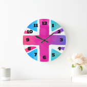 Gewerkschafts-Jack-Flagge in den hellen Große Wanduhr (Zuhause)