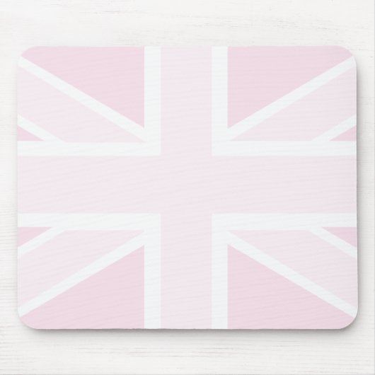 Gewerkschafts-Jack-Flagge in rosa Mousepad (Vorne)