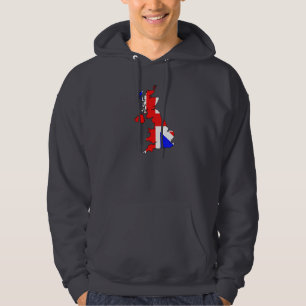 Gewerkschafts-Jack-Flagge und der Hoodie der