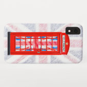 Gewerkschafts-Jack-Flagge und rotes Telefon packen Case-Mate iPhone Hülle (Rückseite (Horizontal))