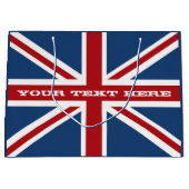 Gewerkschafts-Jack-Flaggen-Feier Große Geschenktüte (Vorderseite)