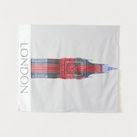 Gewerkschafts-Jack Londons Big Ben Wandteppich (Vorderseite (Horizontal))