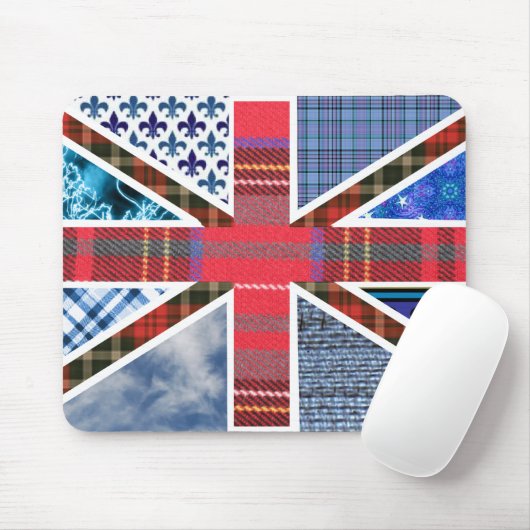 Gewerkschafts-Jack-Patchwork-Muster Mousepad (Mit Mouse)
