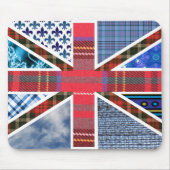 Gewerkschafts-Jack-Patchwork-Muster Mousepad (Vorne)