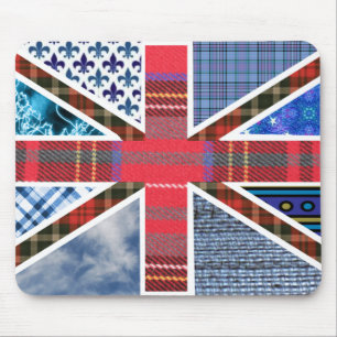 Gewerkschafts-Jack-Patchwork-Muster Mousepad