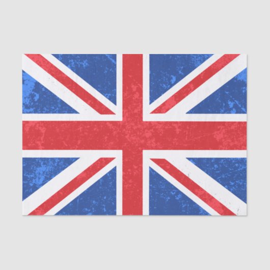 Gewerkschafts-Jack, Rot und Blau Seidenpapier (Vorderseite)