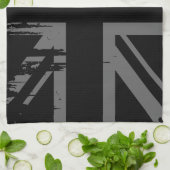 Gewerkschafts-Jack (silberne BRITISCHE Flagge des Geschirrtuch (Gefaltet)