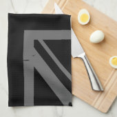 Gewerkschafts-Jack (silberne BRITISCHE Flagge des Geschirrtuch (Viertel Falte)