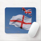 Gewerkschafts-Jack und England-Flagge Mousepad (Mit Mouse)
