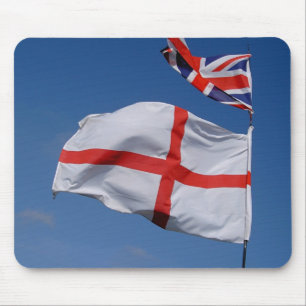 Gewerkschafts-Jack und England-Flagge Mousepad