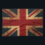 Gewerkschafts-Jack (Vintager beunruhigter Blick) Geschirrtuch<br><div class="desc">Coole Gewerkschafts-Jackflagge,  leicht beunruhigt für ein Vintages Gefühl. Fühlen Sie sich frei,  mit Ihrem eigenen Text oder zusätzlichen Bildern besonders anzufertigen. Genießen Sie!</div>