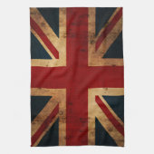 Gewerkschafts-Jack (Vintager beunruhigter Blick) Geschirrtuch (Vertikal)