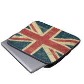 Gewerkschafts-Jack-Vintages beunruhigt Laptopschutzhülle (Vorne Knopf)