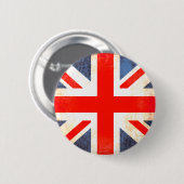 Gewerkschafts-Jackflaggen-Knopf-Abzeichen in rotem Button (Vorne & Hinten)
