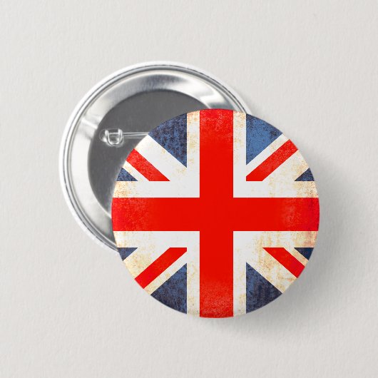 Gewerkschafts-Jackflaggen-Knopf-Abzeichen in rotem Button (Vorne & Hinten)