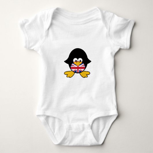 Gewerkschafts-JackPenguin Baby Strampler (Vorderseite)