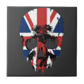 Gewerkschafts-Jackschädel Fliese (Vorderseite)