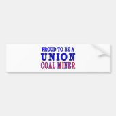 GEWERKSCHAFTS-KOHLEN-BERGMANN AUTOAUFKLEBER (Vorne)