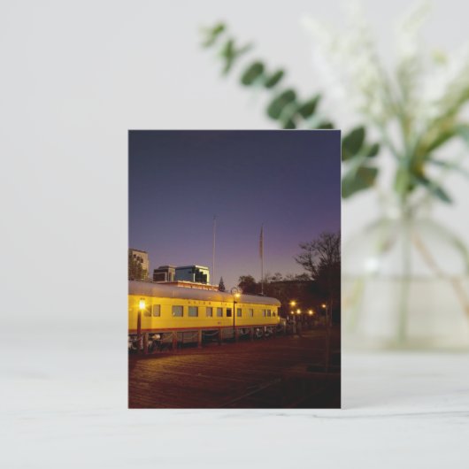 Gewerkschafts-pazifischer Zug in altem Sacramento Postkarte (Stehend Vorderseite)