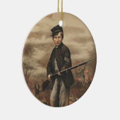 Gewerkschafts-Schlagzeuger-Junge John Clem am Keramikornament (Rechts)