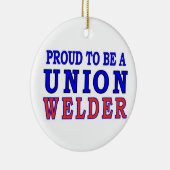 GEWERKSCHAFTS-SCHWEISSER KERAMIK ORNAMENT (Rechts)