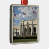 Gewerkschafts-Station in Washington, DC Silbernes Ornament (Rechts)
