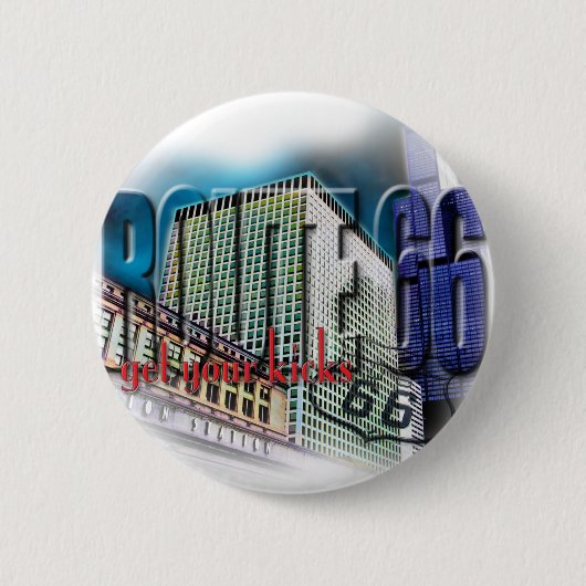 Gewerkschafts-Station - Weg 66 - Chicago Button (Vorderseite)